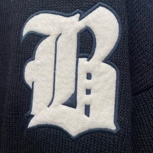 Boohoo Black Sweater with White Lettering